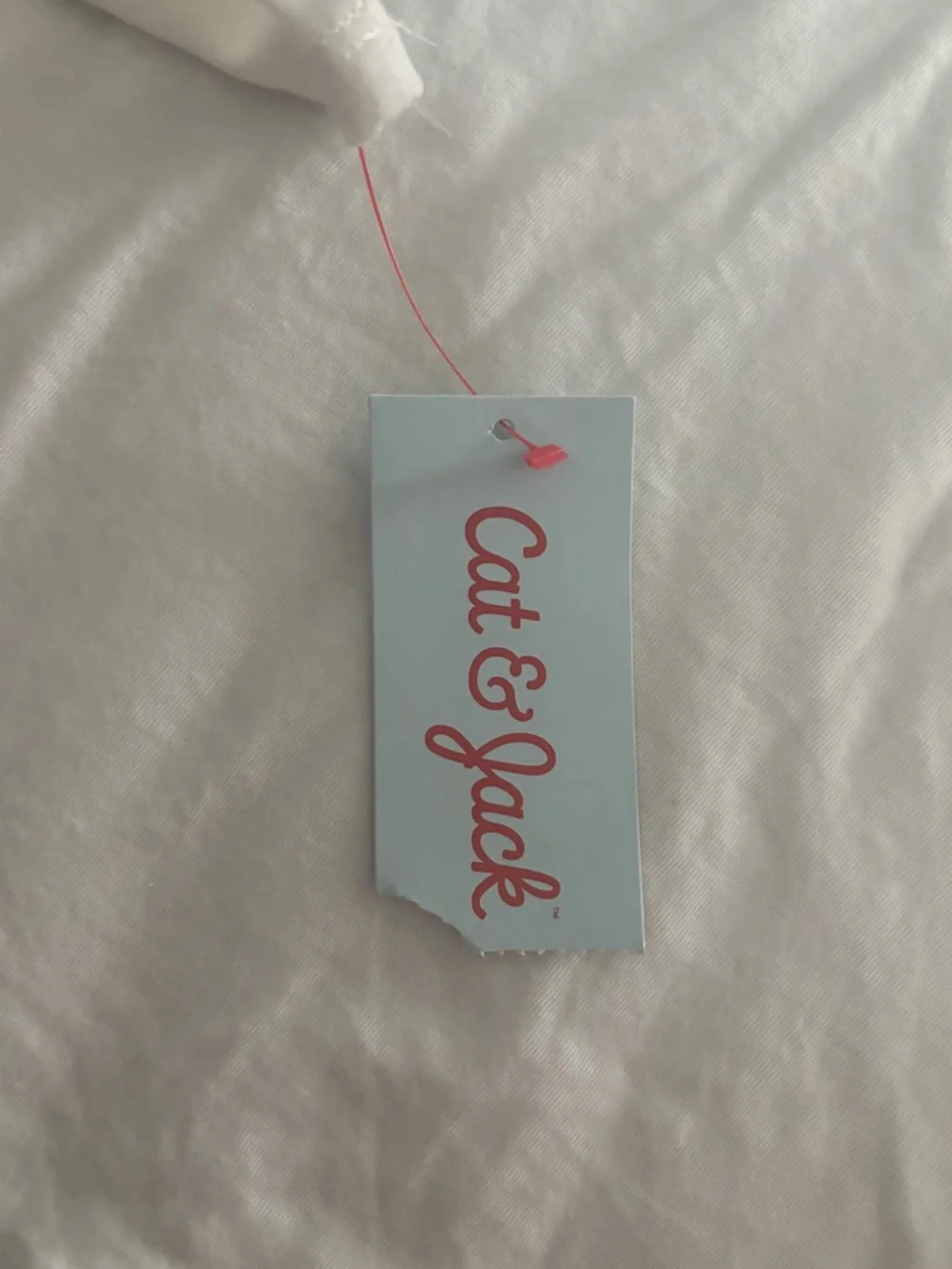 Cat & Jack White Long Sleeve Tee with Green and Pink Sequin Glasses - Picture 5 of 8